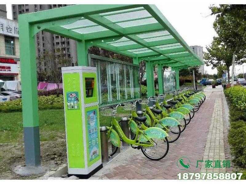 澄迈公交站共享自行车存放亭