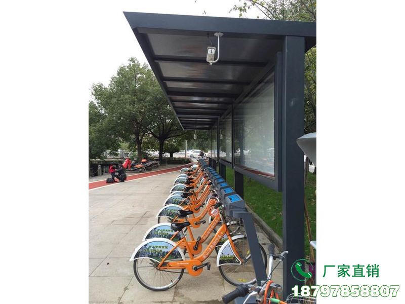 凤翔县城市中心智能共享单车候车棚